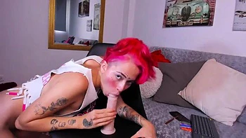 Scarlet Brow dildo riding: Cowgirl, Onlyfans  Masturbation Porn