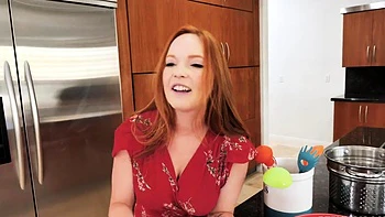 Redhead MILF Stepmom's Graduation Cum Celebration
