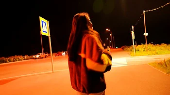 Horny girlfriend sucks me off in public