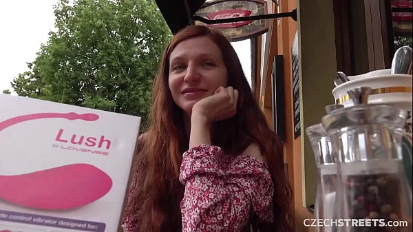 CzechStreets - Hot Russian girl with a hairy pussy has an orgasm in public