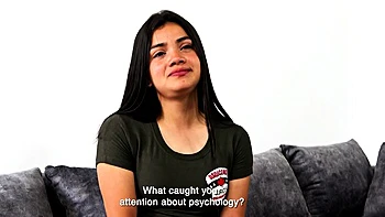 Cute Latina Teen Deep Throats Cock POV