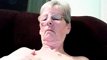 Granny's Webcam Titillating Tit Play
