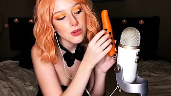 Diddly Easter Bunny Eats a Carrot Lewd ASMR Video