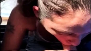 Sweet Latina blowjob and creampie in car