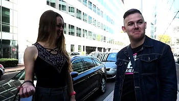 pretty chick gets assfucked in front of her bf