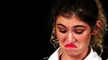 Classy CFNM babes deepthroating a guy