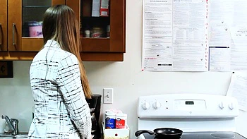 LICENSED TO LICK - 2 Milfs Devour Each Other In Kitchen