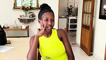 Natural Tits Black MILF Stretched Deep