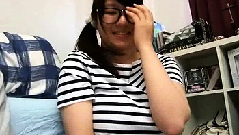 Busty Asian close up masturbation