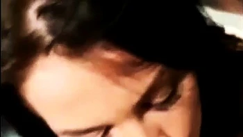 Hot POV homemade blowjob with brunette girlfriend