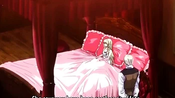 Hentai redhead gives blowjob and having sex