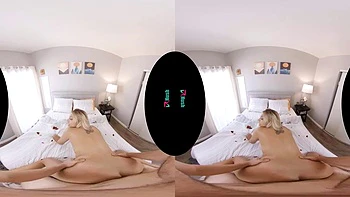 Vr blonde: Blowjob, Doggy  Cowgirl Porn
