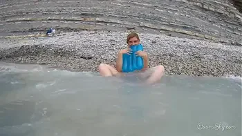 Flashing at the seaside