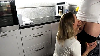 Coffee, Blowjob, and Cum with my Best Friend