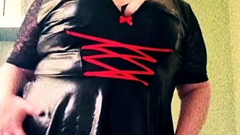 Amateur striptease and Solo masturbation