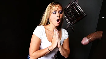 Sexy as hell blonde Briella Bounce plays with her wet shaved pussy