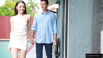 Impressive deepthroat sex session with a skinny gf Kylie Quinn