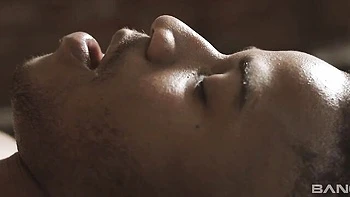 Spicy redhead babe Nina Sever knows how to give an interracial head