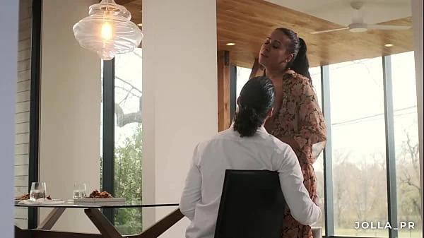 My hot Latina the invited me to her place for a romantic dinner date