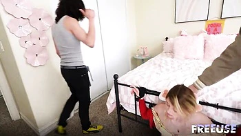 Good foursome action with hot Dez Hansen and Rachel Ramsey