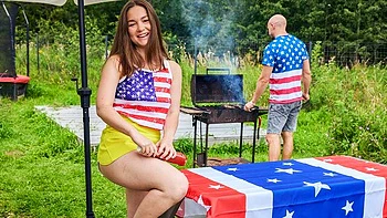 Awesome dick-riding session with a hot busty model Hazel Grace