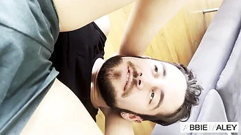 Gorgeous face fucking session with a hot brunette Abbie Maley