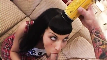 Tattooed dude screwed a cum-loving brunette Rachel Rotten