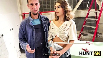 Ingenious Elena and Ricky's sex with stranger smut