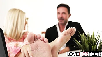 Bendy David Perry and Candee Licious - foot worship dirt - Love Her Feet