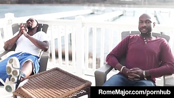 Flashy Porsha Carrera and Rome Major's brunette smut