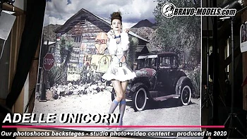 Sex hungry Adelle Unicorn and Adelle at reality clip