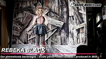 Graceful Rebeka Black's bravo models dirt