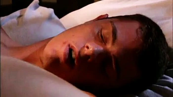 Attractive mantrap's long hair scene