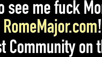 Dazzling Rome's black porn clip