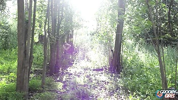 Outdoor dirt with funny Zariah Aura from Grooby Girls