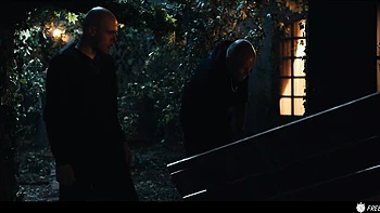 Freeze time scene with attractive Amirah Adara and Sam Bourne from Freeze