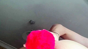 MILF blonde live toys webcam show in shower