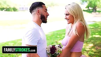 Horny Stud Cheers Up His Lonely Big Assed Stepsister With His Hard Cock