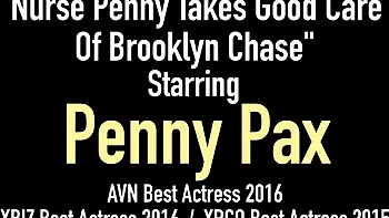 Penny Pax Live featuring Penny Pax and Brooklyn Chase's big tits action