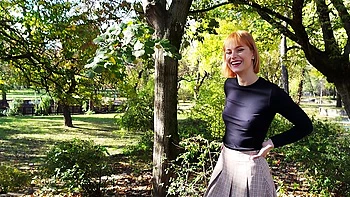 Redhead hottie Dolly Dyson gets fucked in doggy style