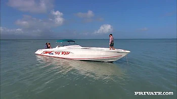 ChloГ© Rides on a Boat with Two Guys She Wants to Fuck - Private Porn Sex Videos