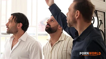 Caught Construction Cuties Rebecca Volpetti and Candie Luciani Initiate A DP Gangbang GP2942