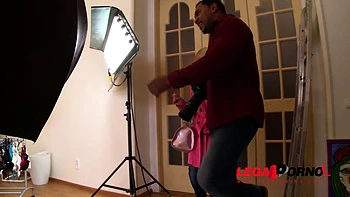 Blonde stunner Kiara Lord takes big black monster cock up her tight pussy GP715