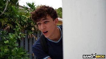 Cumming In Her Backyard