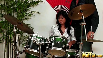 Thicc Asian Bitch Loves Big White Cock: Blowjob, Doggy  Cowgirl Porn