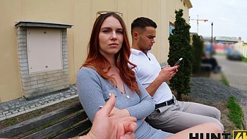 Czech couple with a hot Leya Desantis enjoys a threesome