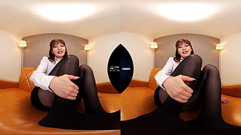 Never-ending Curves Draped By Black Pantyhose