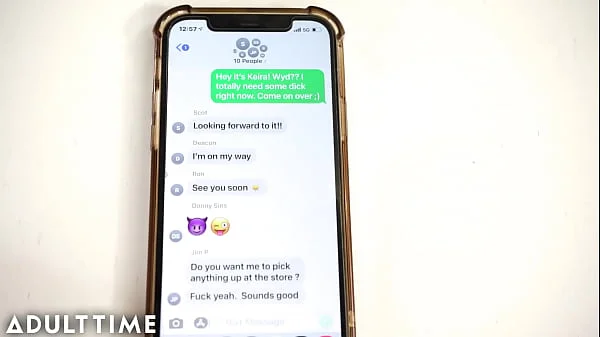 ADULT TIME - Keira Croft ACCIDENTALLY Organizes INSANE GANGBANG BUKKAKE!