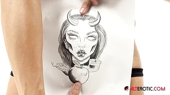 Amazing Gunnar Stone and Vanessa Skye's tattoo action