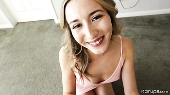 A hot exotic girlfriend Sophia Cruise rammed in the cowgirl pose